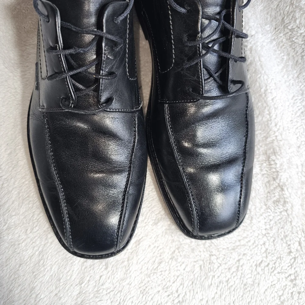 Mephisto Oxford Shoes Mens 11.5 Black  Leather Janeiro Comfort Square Toe. - Picture 6 of 14